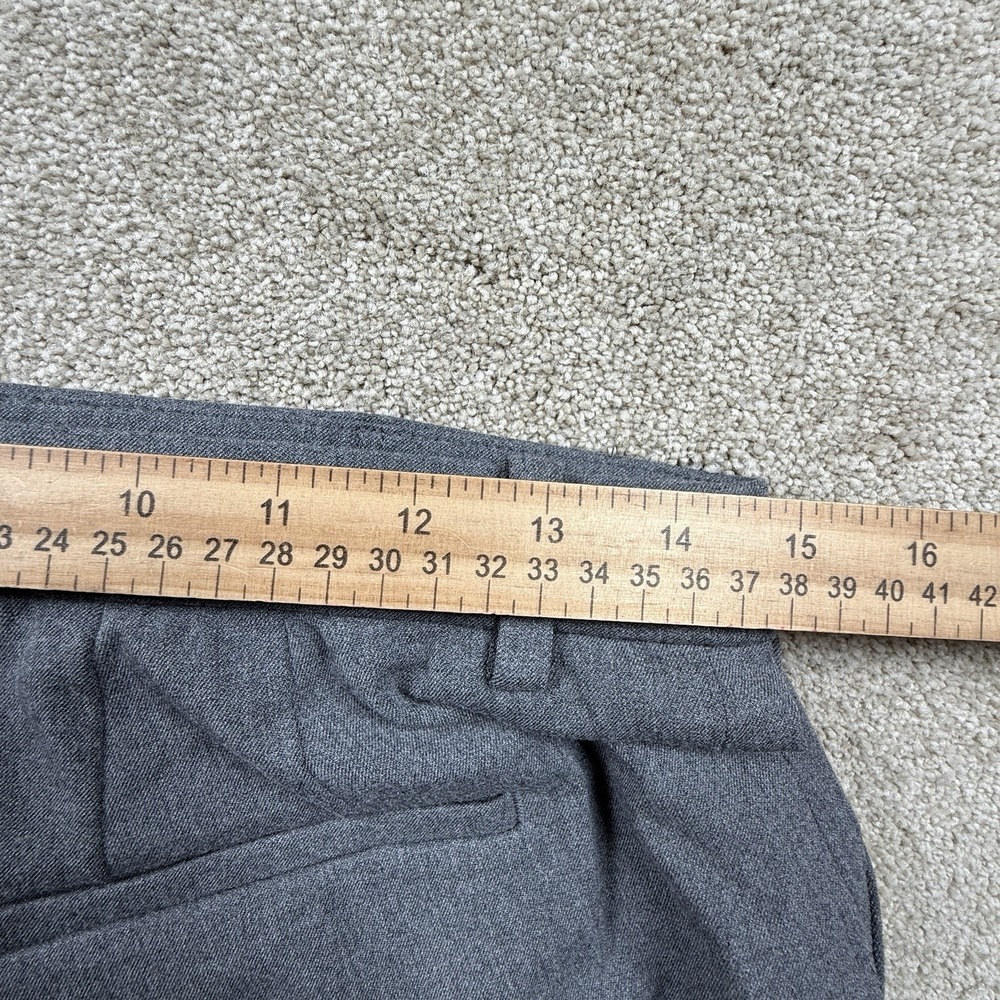 Uniqlo Smart Ankle Pants Womens Medium Gray 2 Way Stretch Relaxed Tapered New - Picture 7 of 8